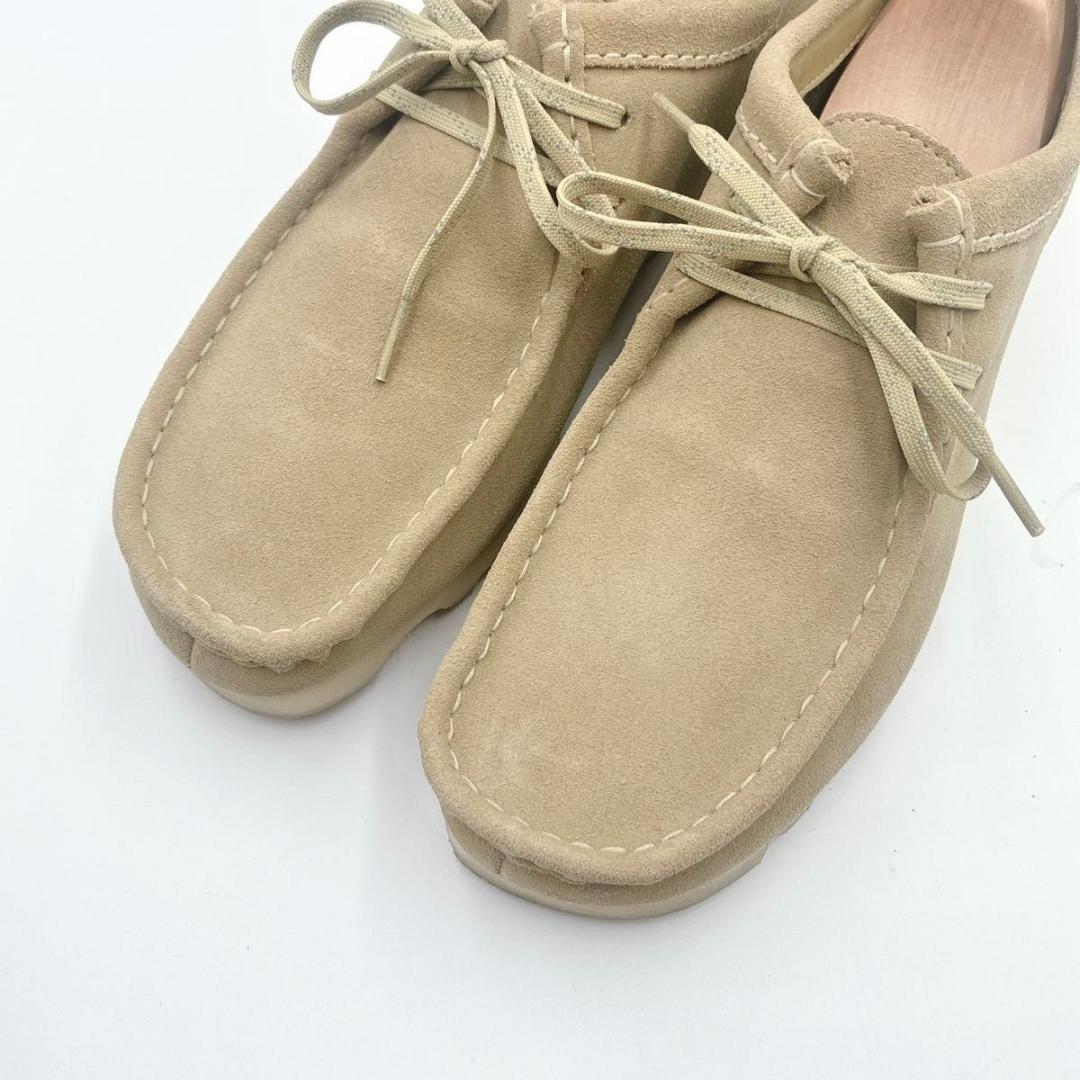 フトシ　クラークス ワラビー ゴアテックス スエード メープル ベージュ