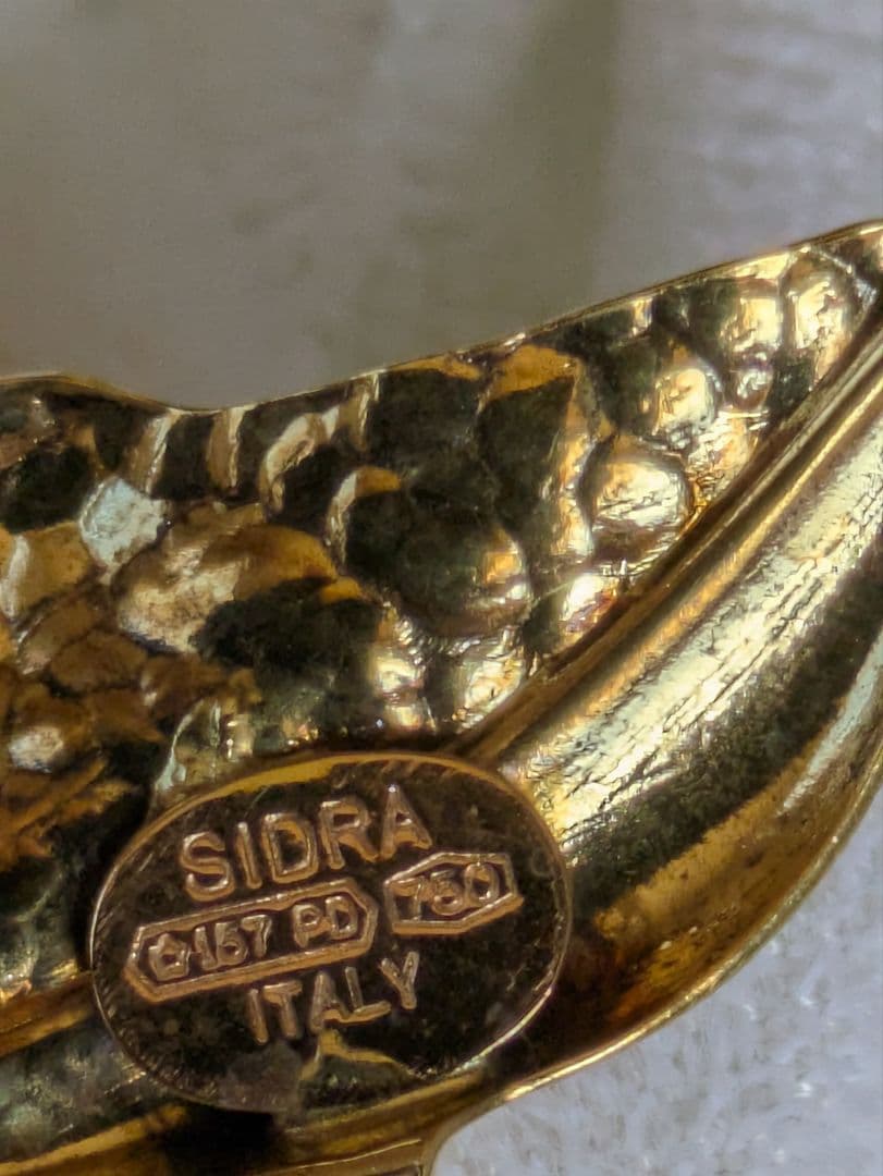 専用　イタリア製K18の３色ブローチ