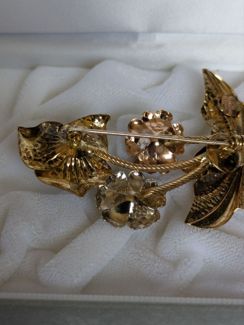 専用　イタリア製K18の３色ブローチ