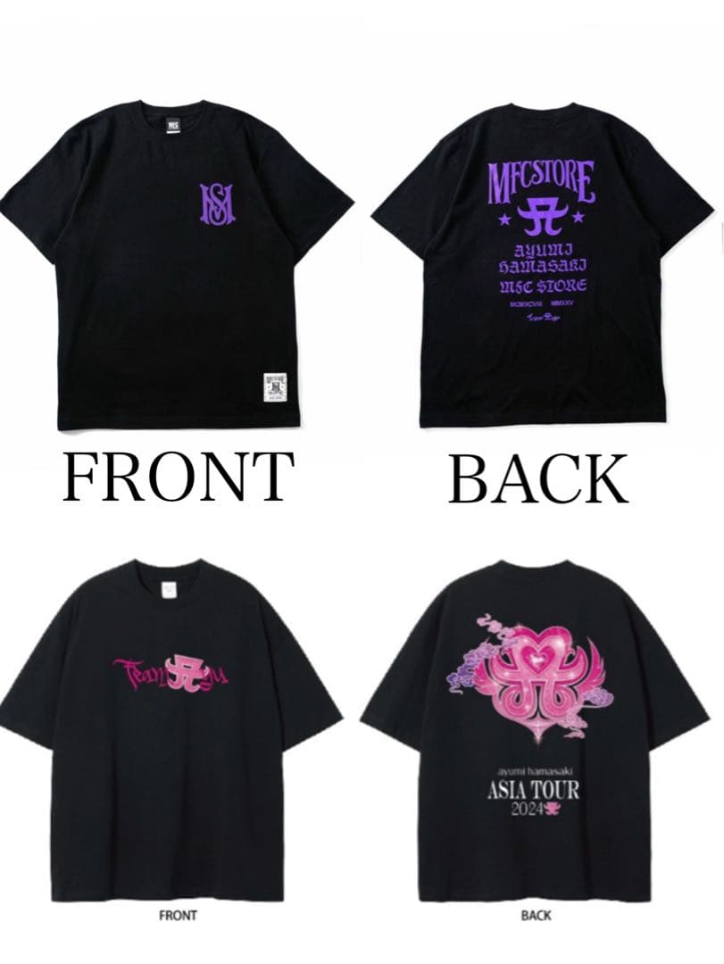 浜崎あゆみ　ASIA TOUR 2024 MFC STORE Tシャツセット