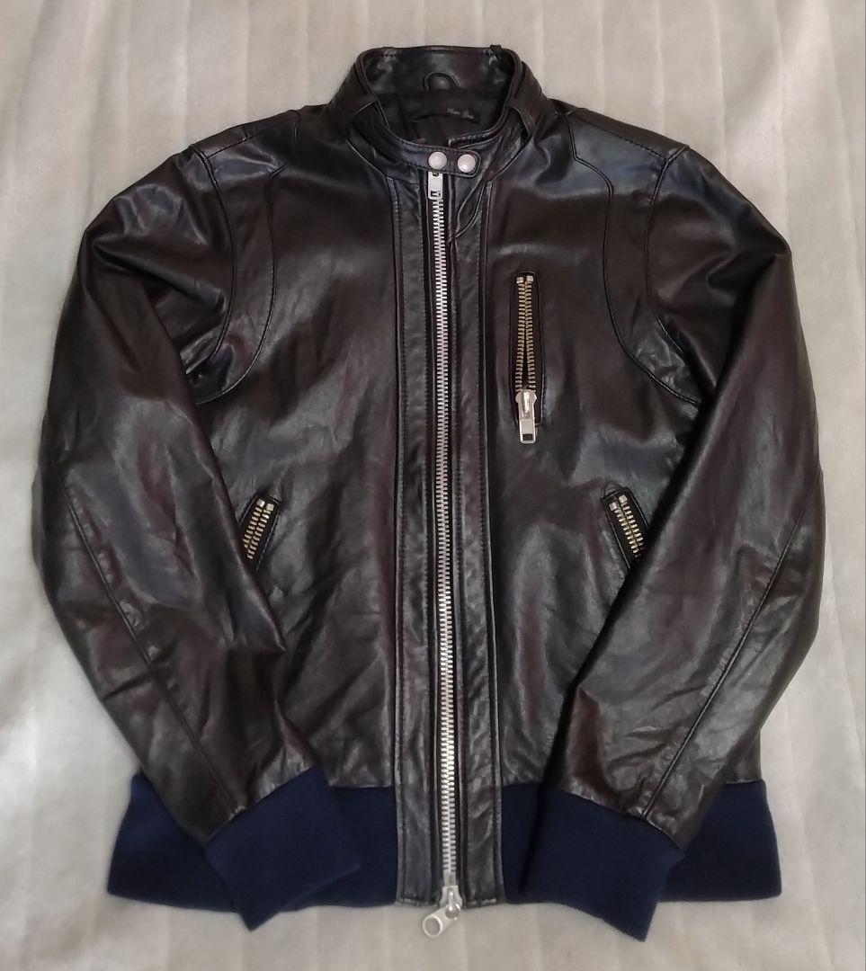 【本革】シングルジャケット 黒