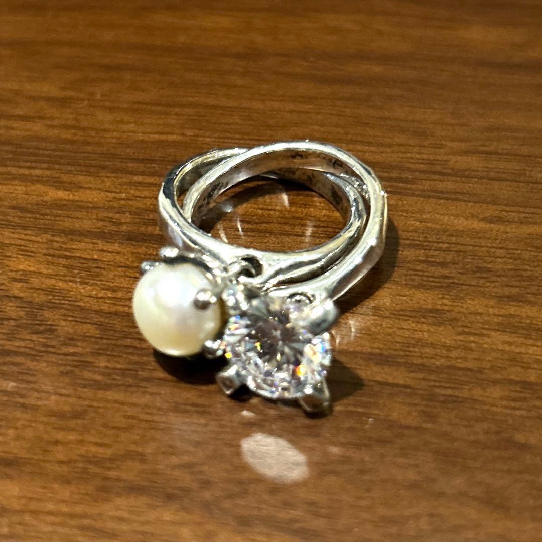 e.m リング　2連　 指輪 リング アクセサリー