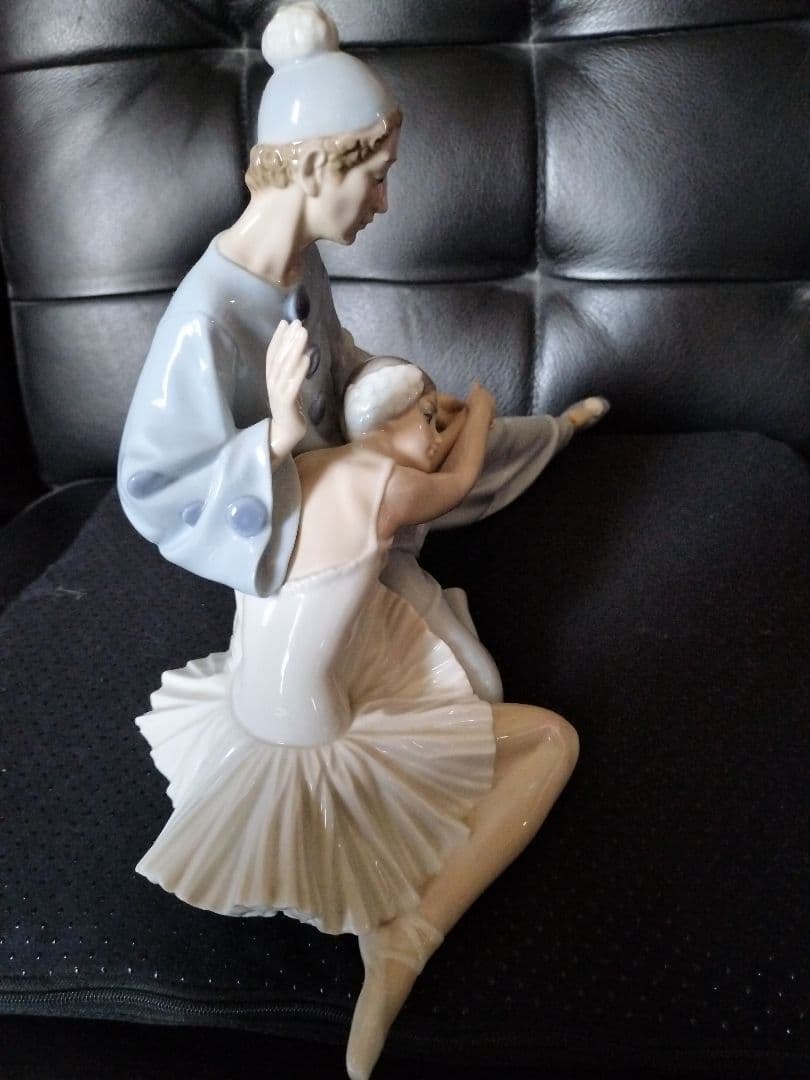 LLADRO　リヤドロ　道化師とバレリーナ