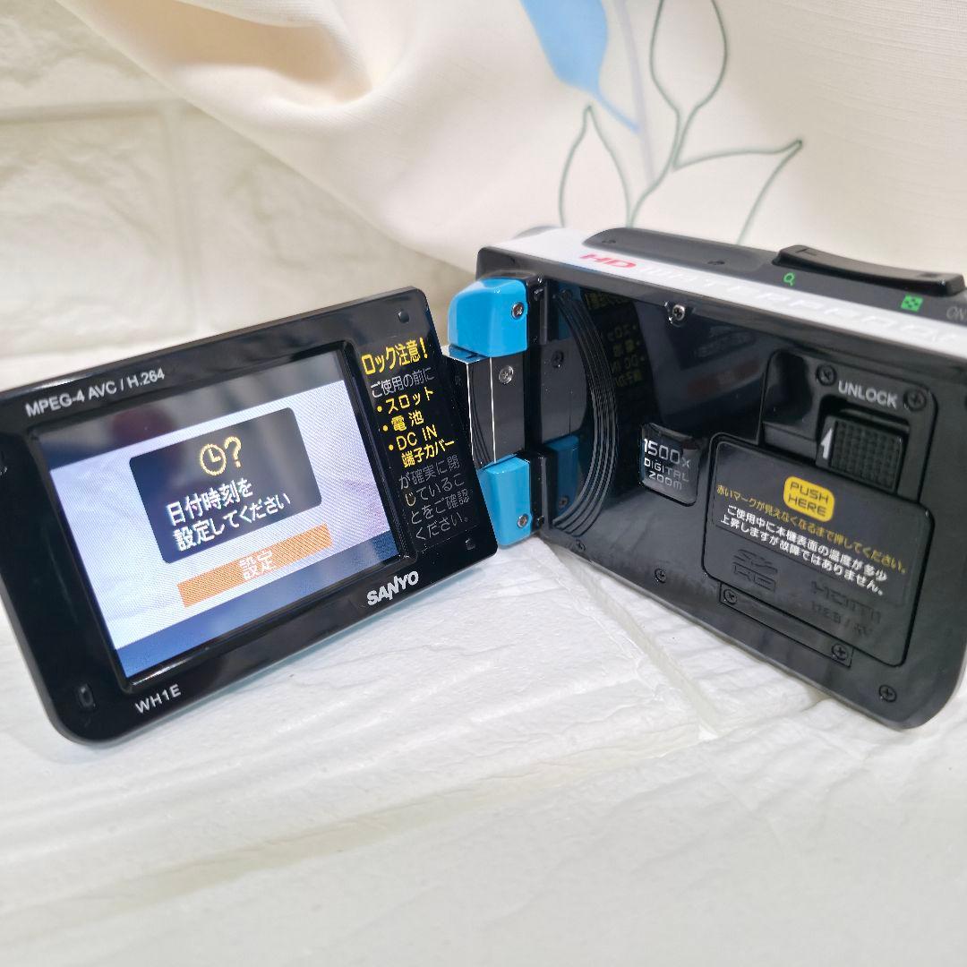 【動作確認ＯＫ】SANYO　Xacti　DMX-WH1E　防水　ハンディ【美品】