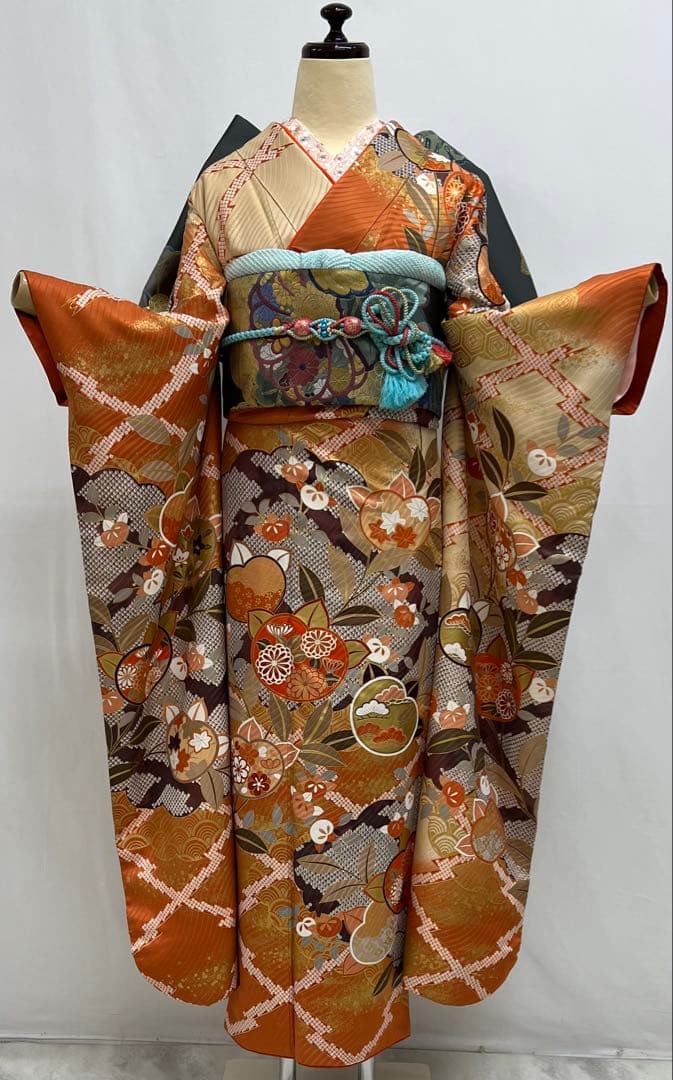 振り袖　フルセット　別誂長襦袢　金彩　成人式　ますいわ屋扱い　重ね襟付き　681