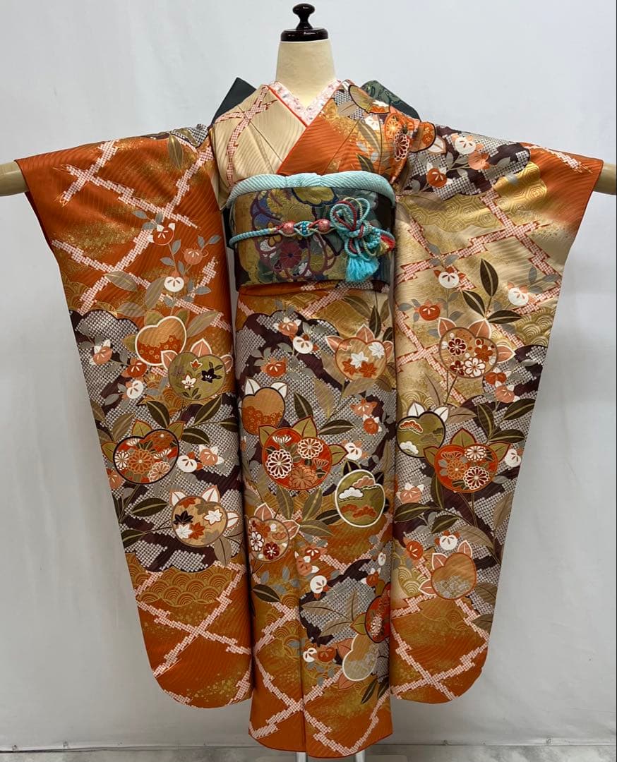 振り袖　フルセット　別誂長襦袢　金彩　成人式　ますいわ屋扱い　重ね襟付き　681