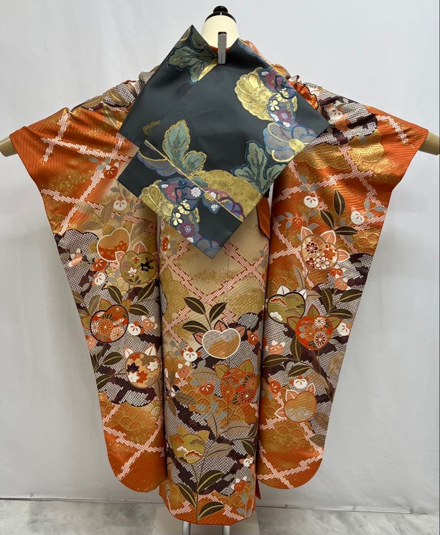振り袖　フルセット　別誂長襦袢　金彩　成人式　ますいわ屋扱い　重ね襟付き　681