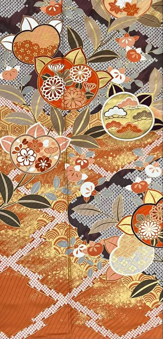 振り袖　フルセット　別誂長襦袢　金彩　成人式　ますいわ屋扱い　重ね襟付き　681