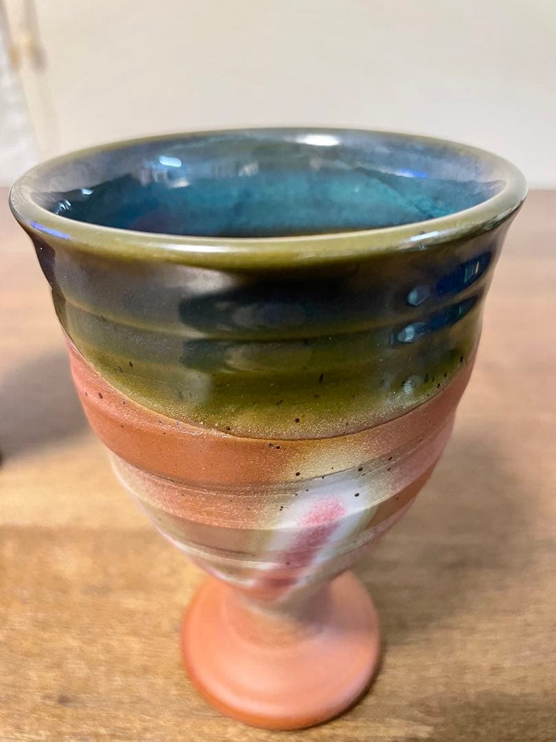 真焼　茶器　遊土里窯　常滑焼　コップ　陶器カップ