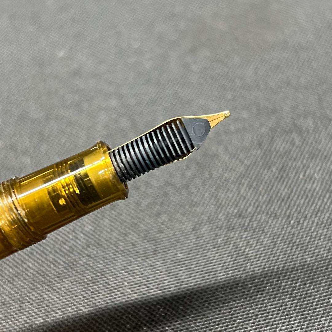 B2【used】ペリカン　万年筆　GV300 アンバー　インクセット