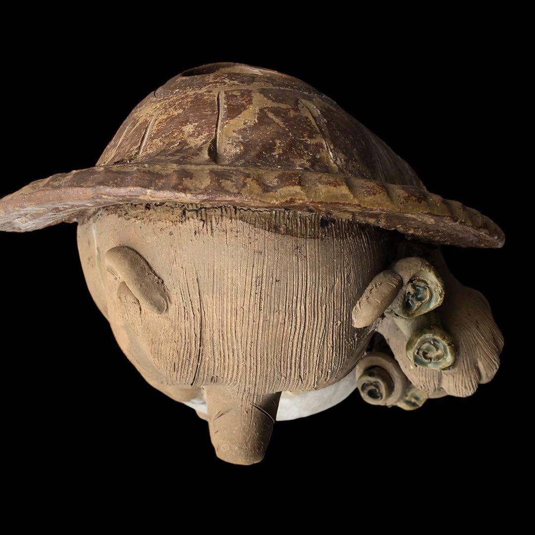 希少　60センチ　信楽焼　白たぬき　置物 骨董／アンティーク　ヴィンテージ 陶器