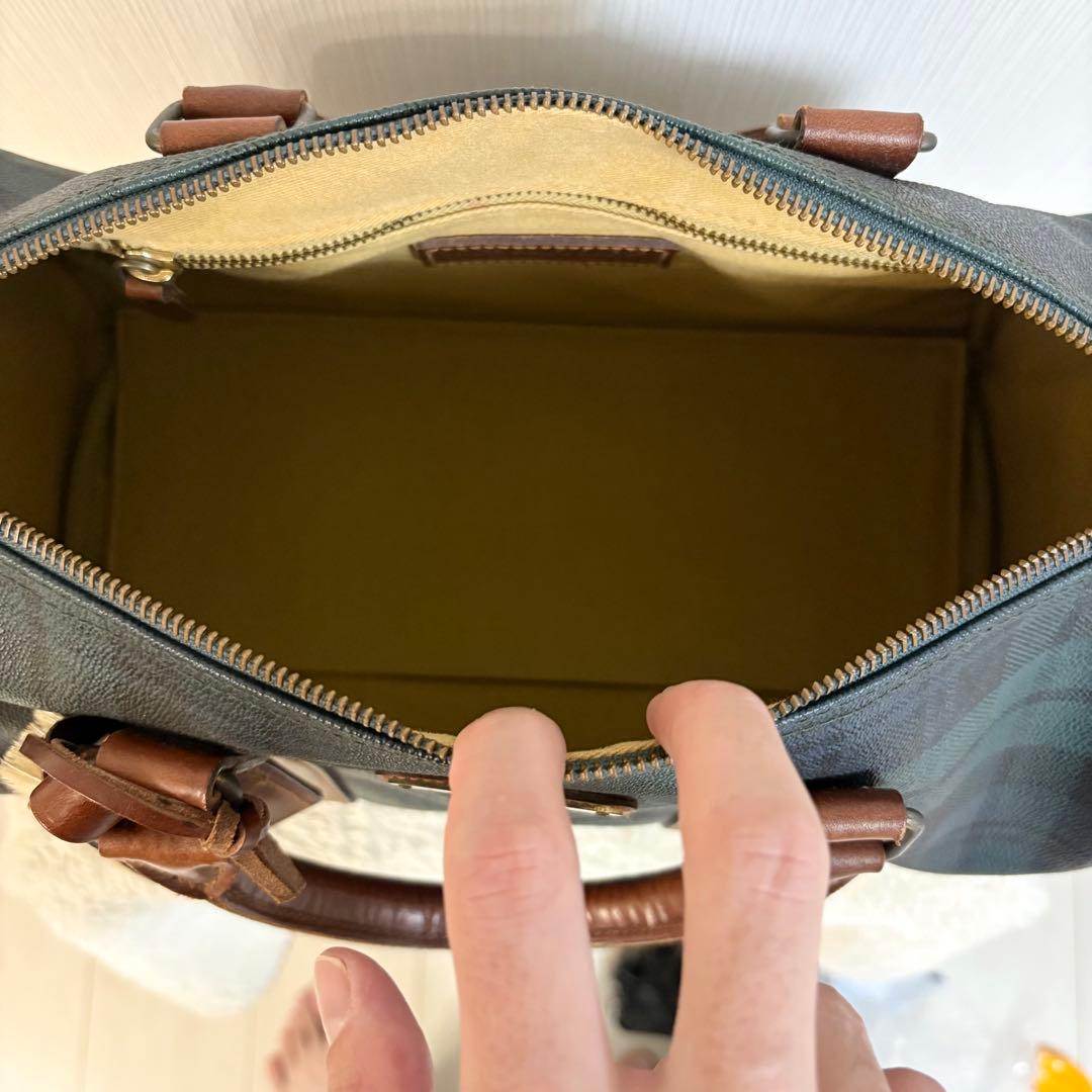 美品　ポロラルフローレン　ボストンバッグ　ミニ ブラックウォッチ　チェック　希少