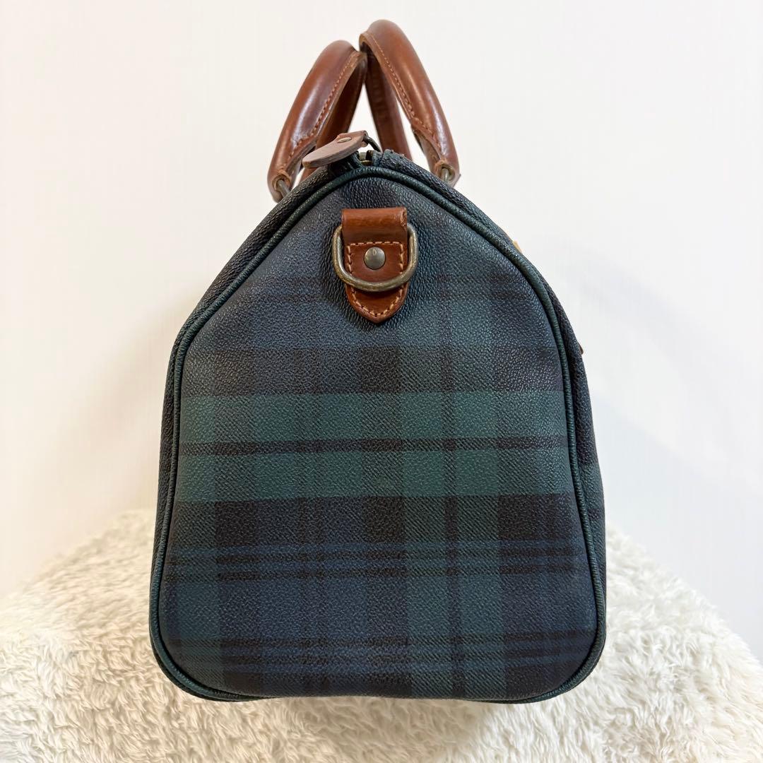 美品　ポロラルフローレン　ボストンバッグ　ミニ ブラックウォッチ　チェック　希少