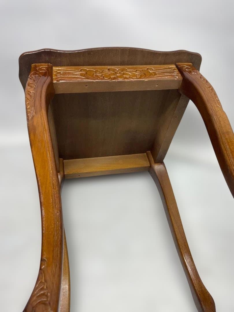 イタリアアンティーク 花柄象嵌 木製サイドボード 飾り棚 　01b37