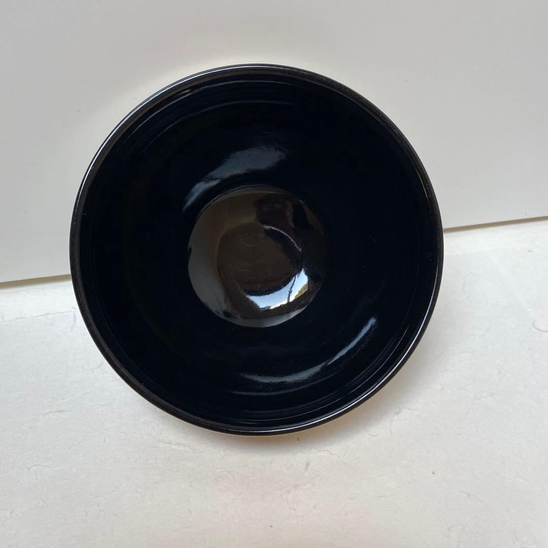 京焼 清水焼 加藤貴山作 抹茶碗 小野小町 天目金彩