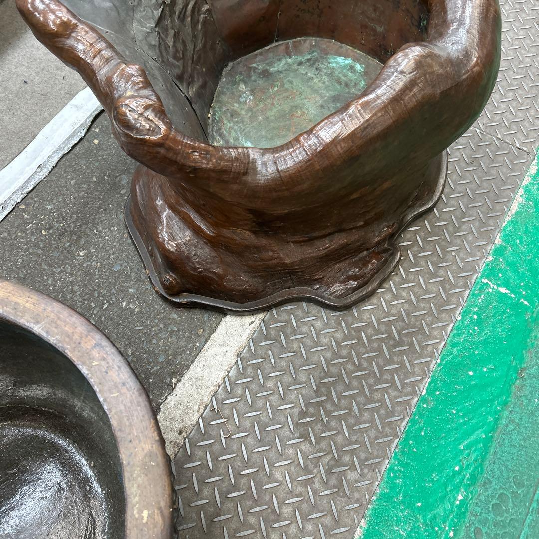希少 逸品 切り株 火鉢 一点物？　古美術 激レア品 アンティーク 骨董品