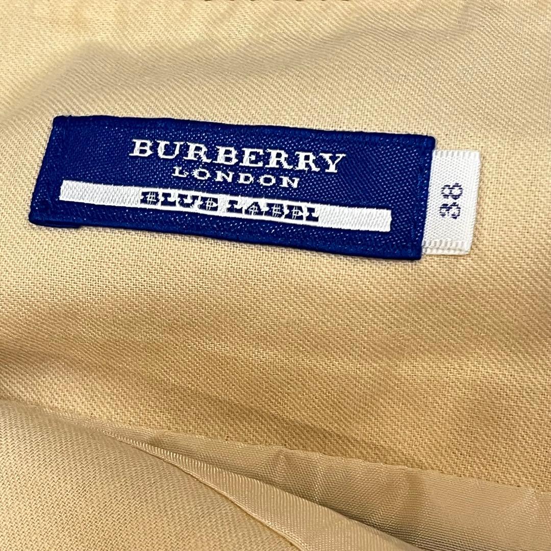 BURBERRY BLUELABELノバチェック　プリーツヒダスカート膝丈ベルト