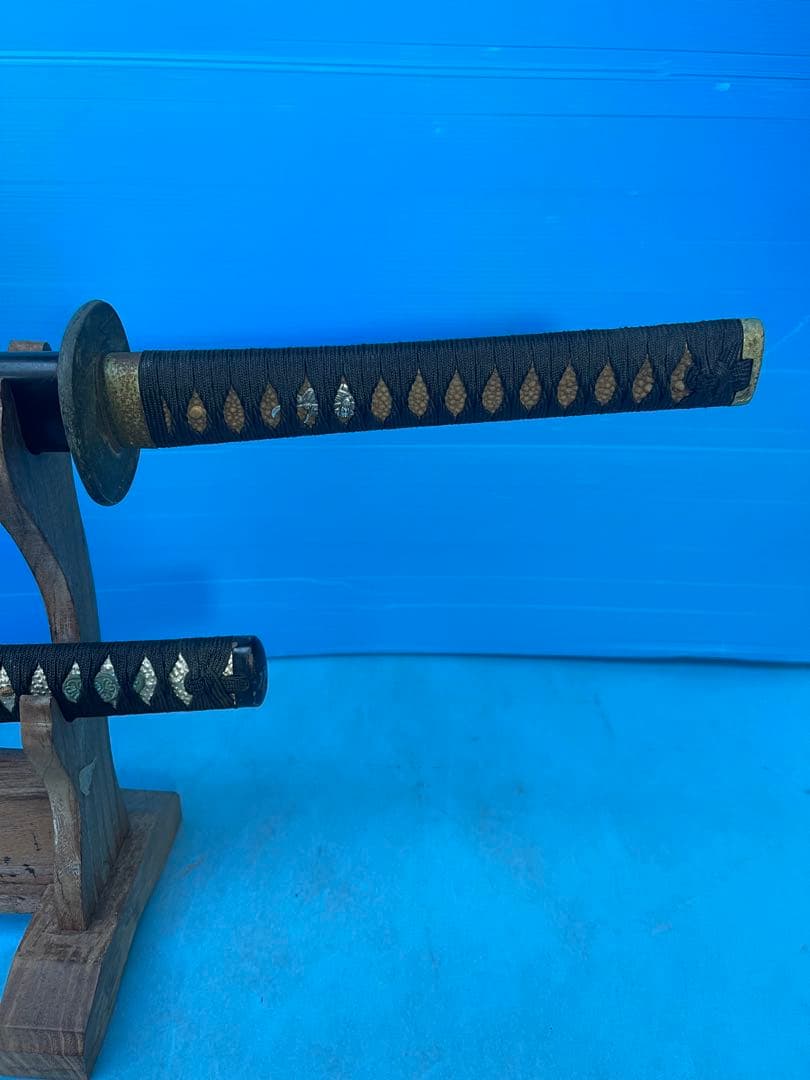 模造刀2本セット 木製スタンド付き