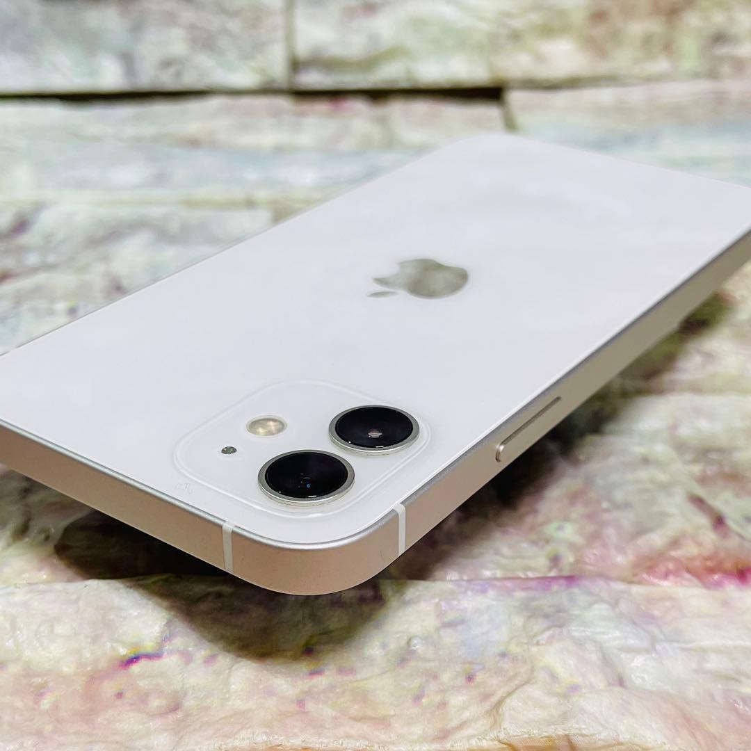 SIMフリー iPhone12 128GB 419 ホワイト バッテリー新品