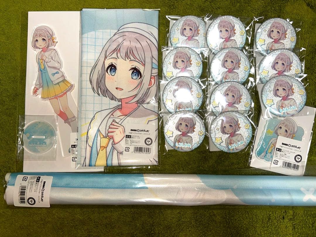 学マス DMMスクラッチ 布ポス タペストリー 缶バッジ アクキー 葛城リーリヤ