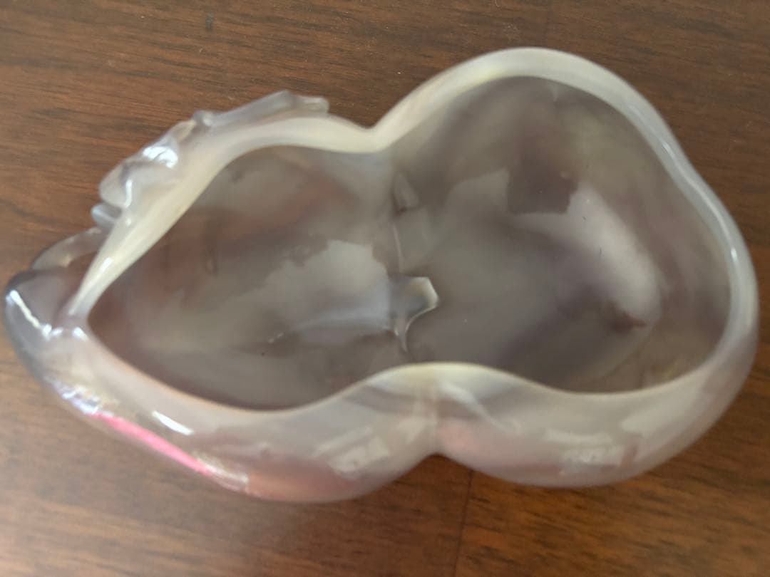 瑪瑙　置物　瓢箪形　小物入れ　時代物 メノウ　彫刻 骨董品 中国古玩 783g