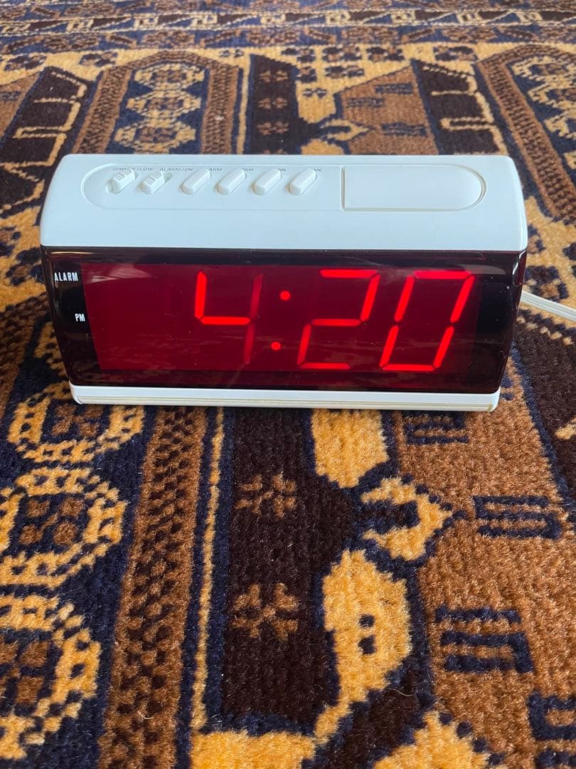 希少 美品 Hardcore LED BIG DIGITAL CLOCK EC