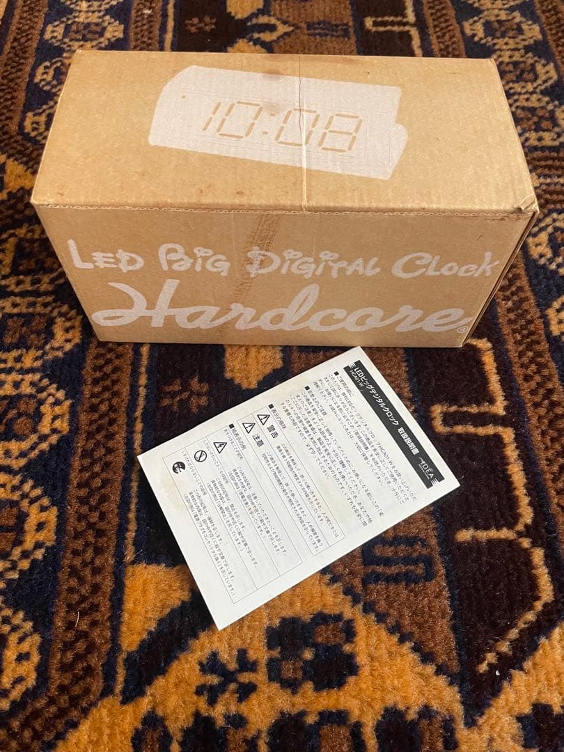 希少 美品 Hardcore LED BIG DIGITAL CLOCK EC