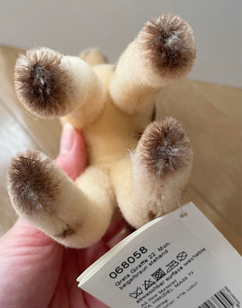 新品未使用 シュタイフ キリンのグレタ モヘア