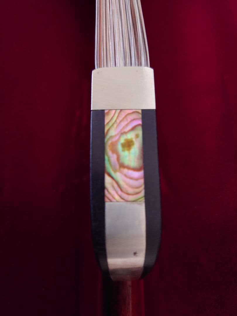 ペルナンブーコ　ジャーマンスタイル　ビンテージコントラバス弓　ドイツ製毛替済