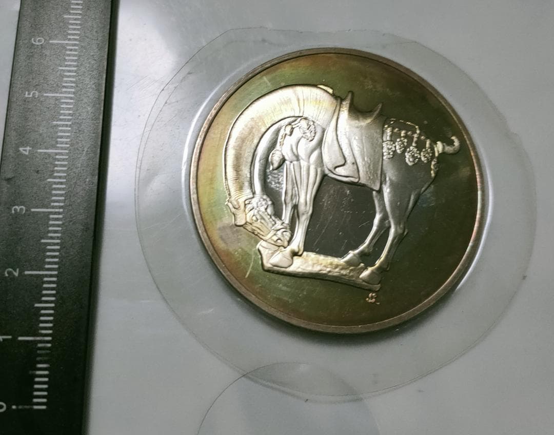 Franklin Mint フランスの 銀貨 Tang 唐朝 馬