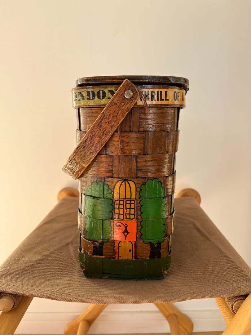 カロナンバスケット　ビンテージ　ヴィンテージ