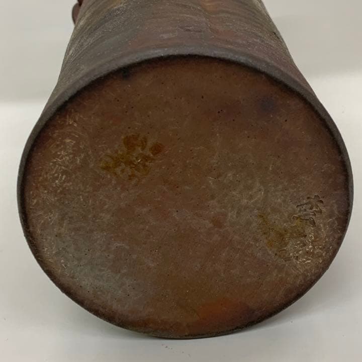 【花入4】備前4     耳付　松園　　高さ23㎝