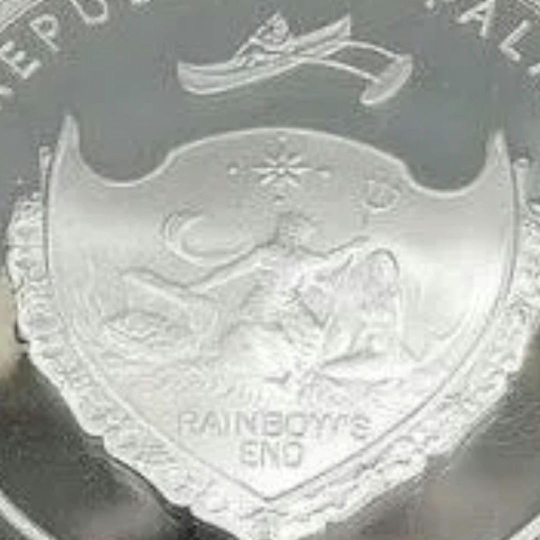 希少 パラオ 純銀貨 天皇皇后両陛下フィリピン御訪問記念 1オンス 5パラオドル