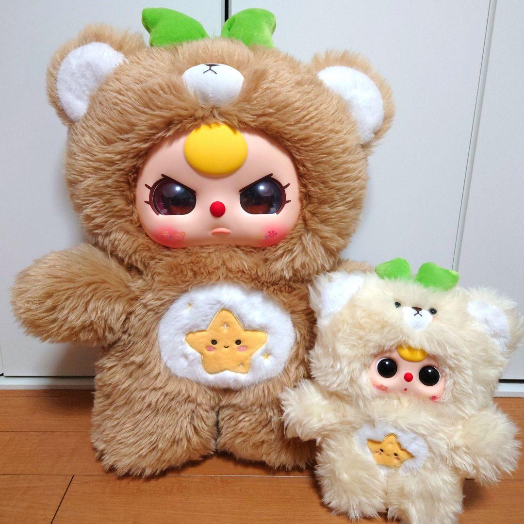 25日まで限定価格！　Babythree　1000%　茶色　くま親子　レア目