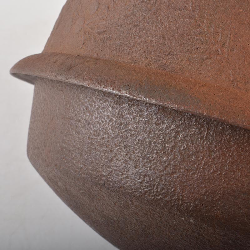 茶道具　嘉山工房　横倉嘉山作　銀摘　山吹文真形釜　替蓋付　共箱　M　R6727B