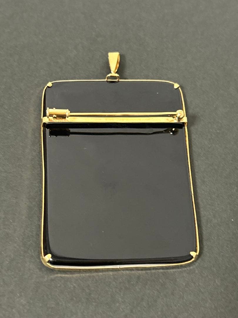 カメオ k18ブローチ ペンダントトップ