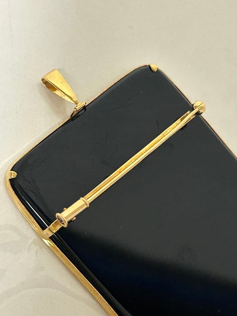 カメオ k18ブローチ ペンダントトップ