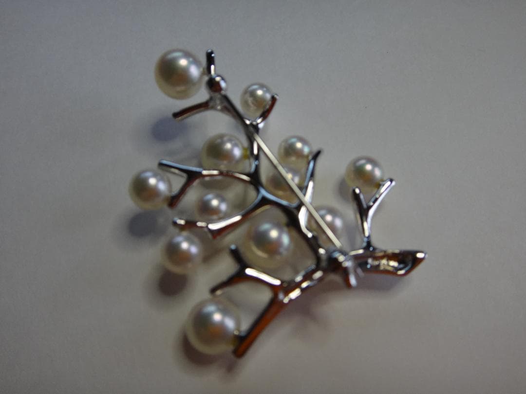 MIKIMOTO　ミキモト　シルバーブローチ