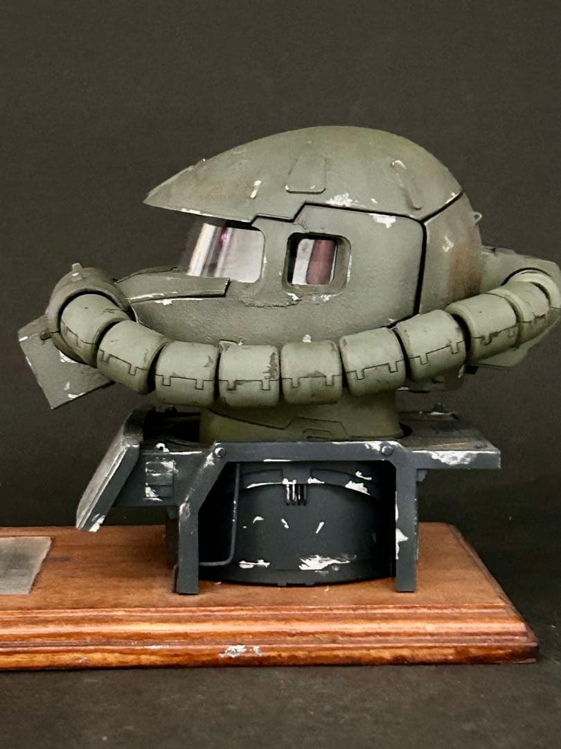 改修塗装済完成品　1/35 ザクヘッド　ランバラル独立遊撃隊セット