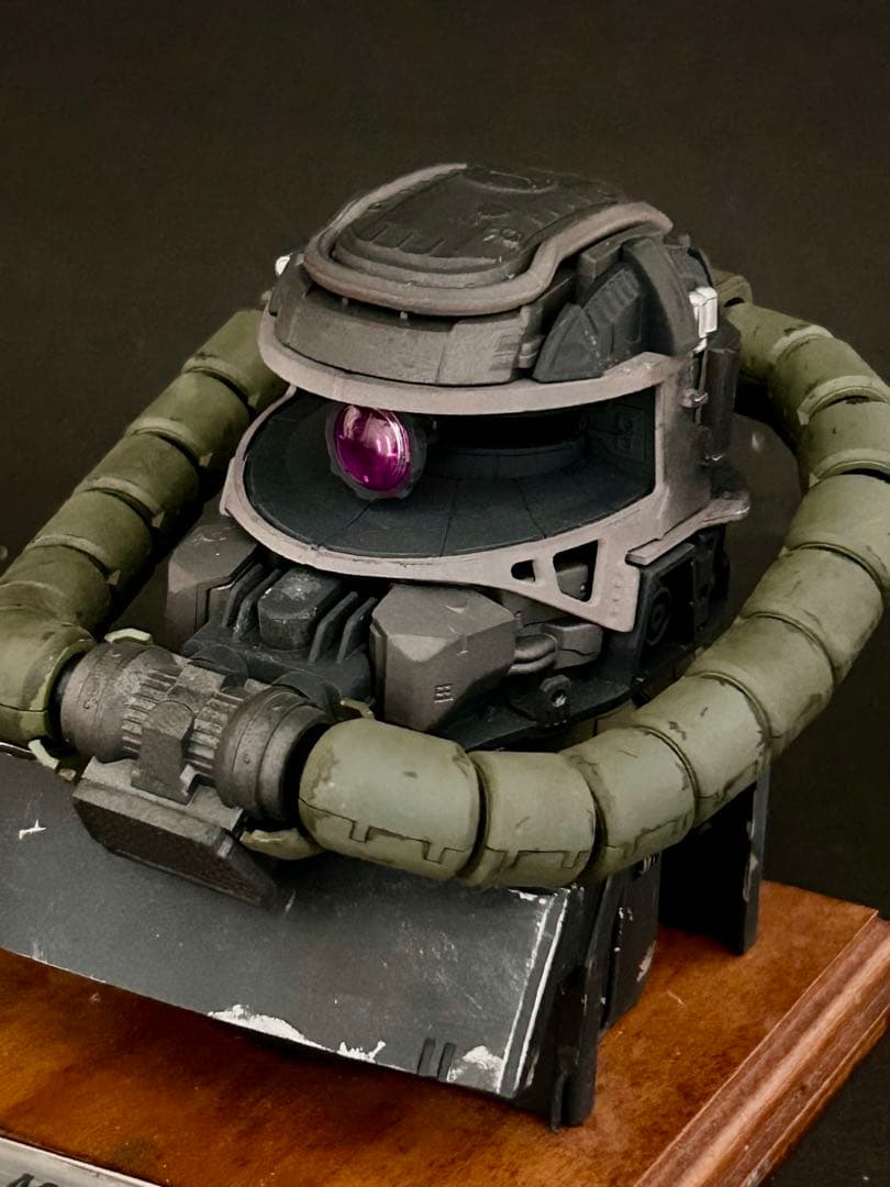 改修塗装済完成品　1/35 ザクヘッド　ランバラル独立遊撃隊セット