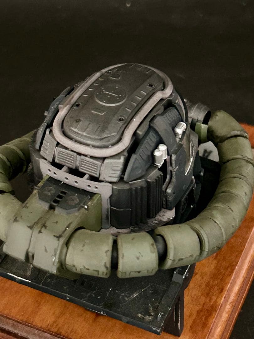 改修塗装済完成品　1/35 ザクヘッド　ランバラル独立遊撃隊セット