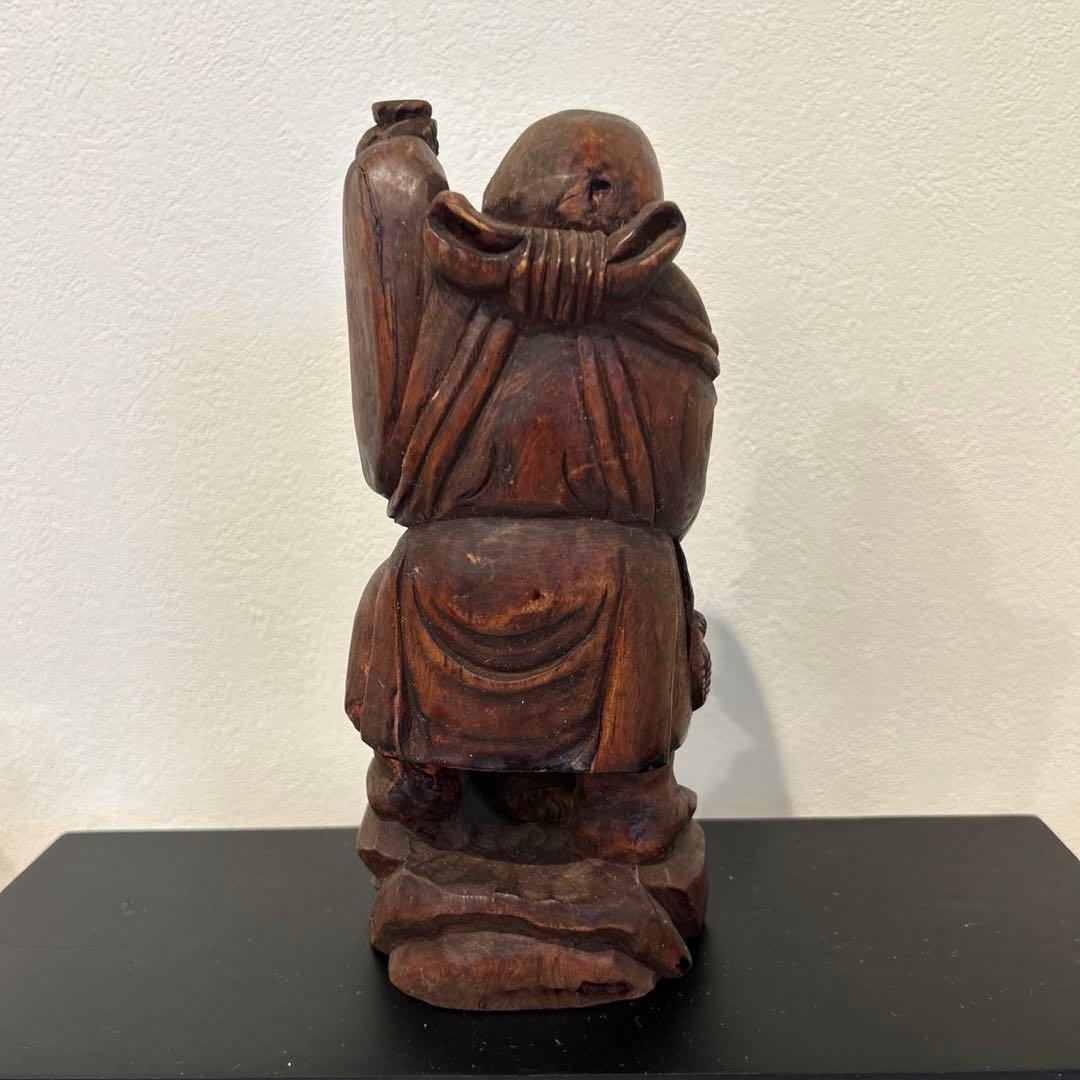 恵比寿様 木造 骨董品