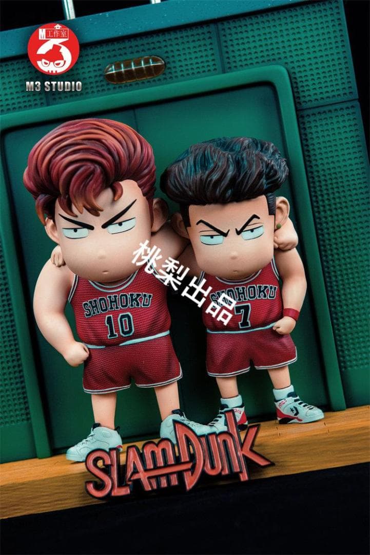 新品未開封『スラムダンク』M3桜木花道＆宮城リョータフィギュアガレキ スタチュー