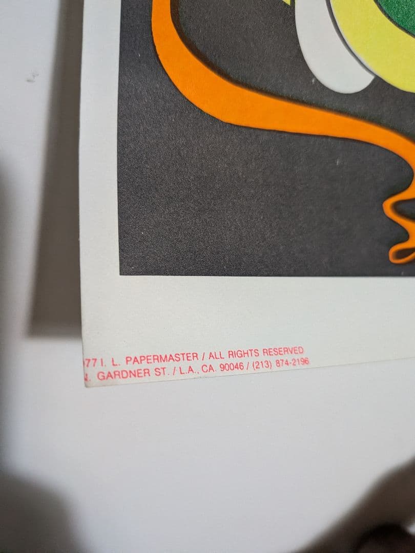 zigzag 70s ヴィンテージ　ポスター