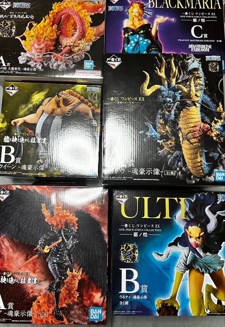 ワンピース　一番くじ　魂豪示像　6点セット