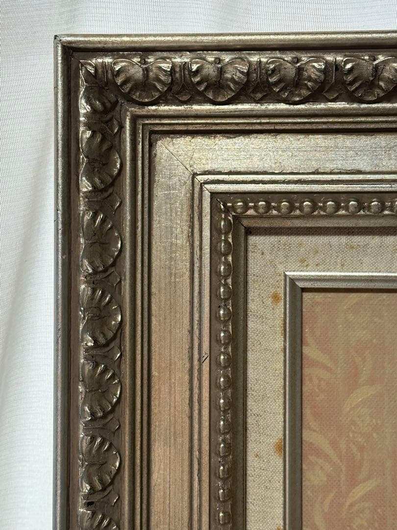 油彩　肉筆　キャンバス画　人物画　女性 美術品　額縁　ア-ト インテリア