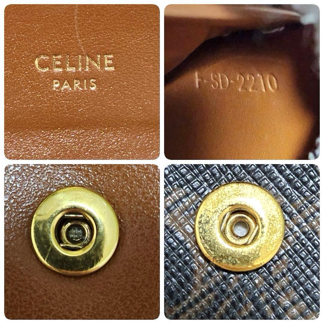 みかん✨極美品　正規品✨セリーヌ　三つ折り　トリオンフ　マカダム