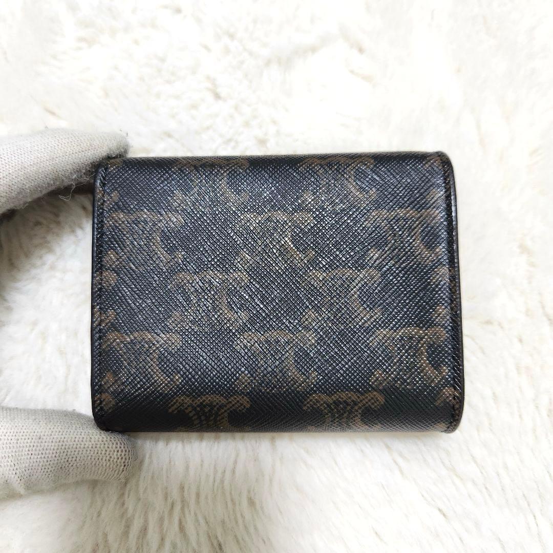 みかん✨極美品　正規品✨セリーヌ　三つ折り　トリオンフ　マカダム