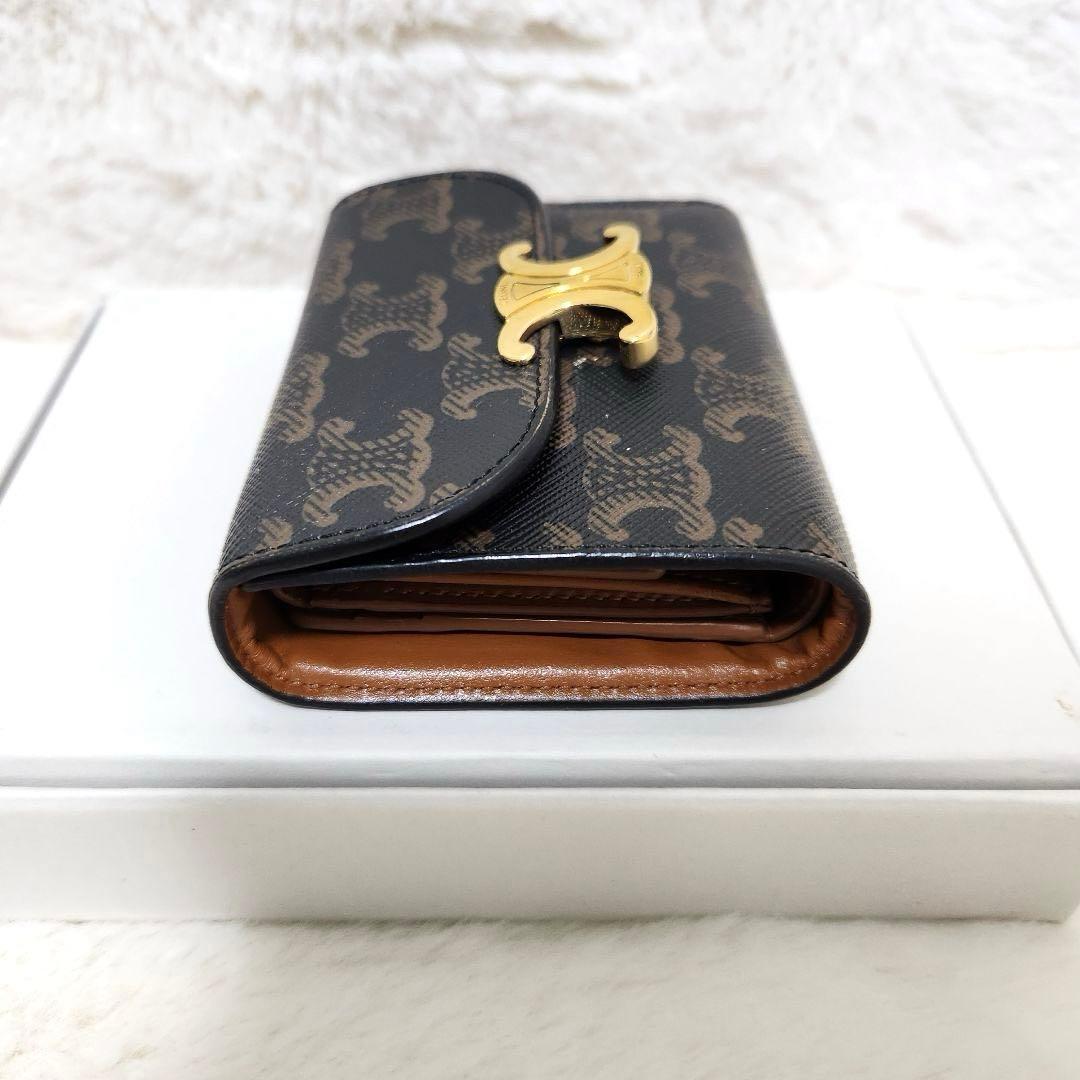 みかん✨極美品　正規品✨セリーヌ　三つ折り　トリオンフ　マカダム