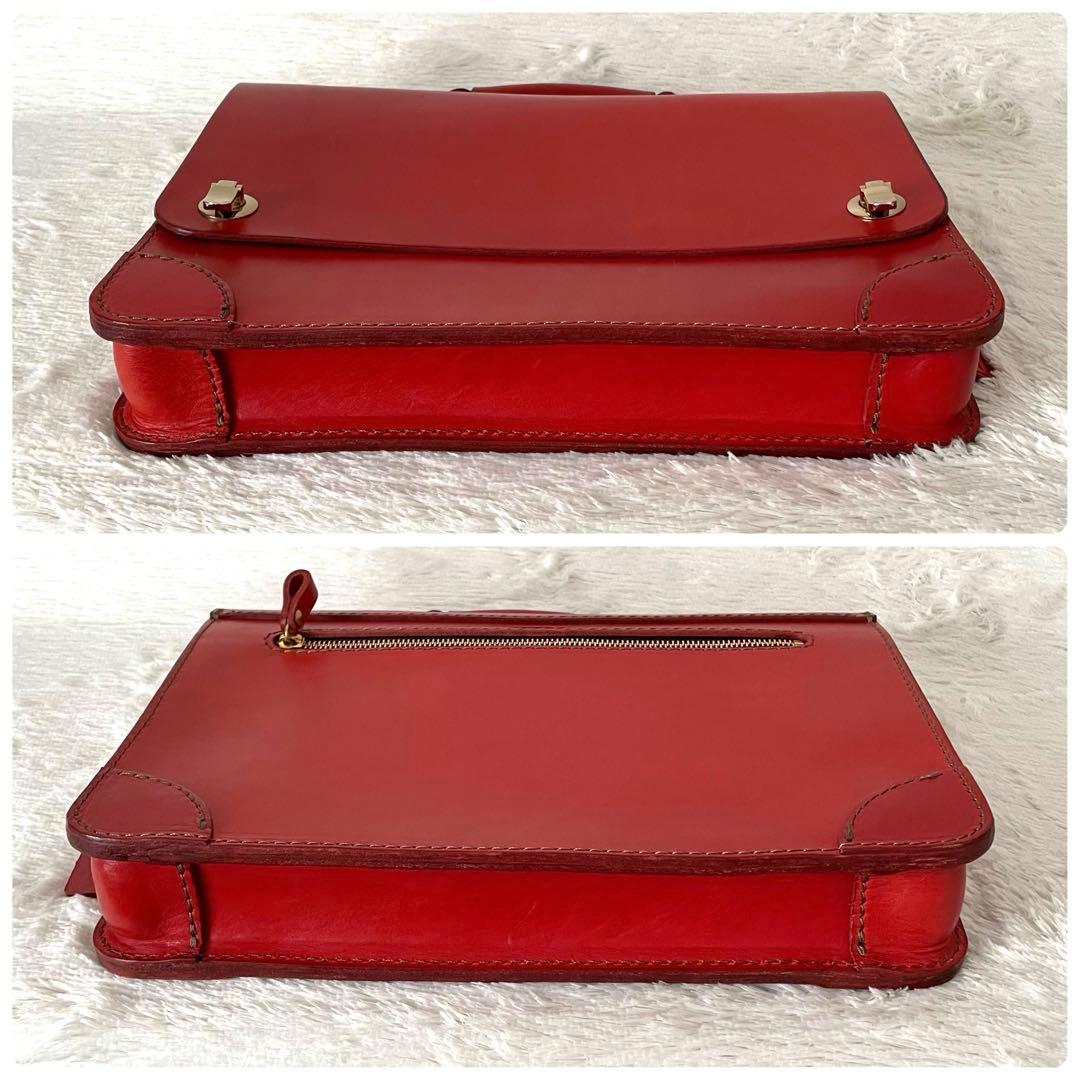 極美品✨HERZ ヘルツ ショルダーバック 2way 丸大おこし ハードレザー